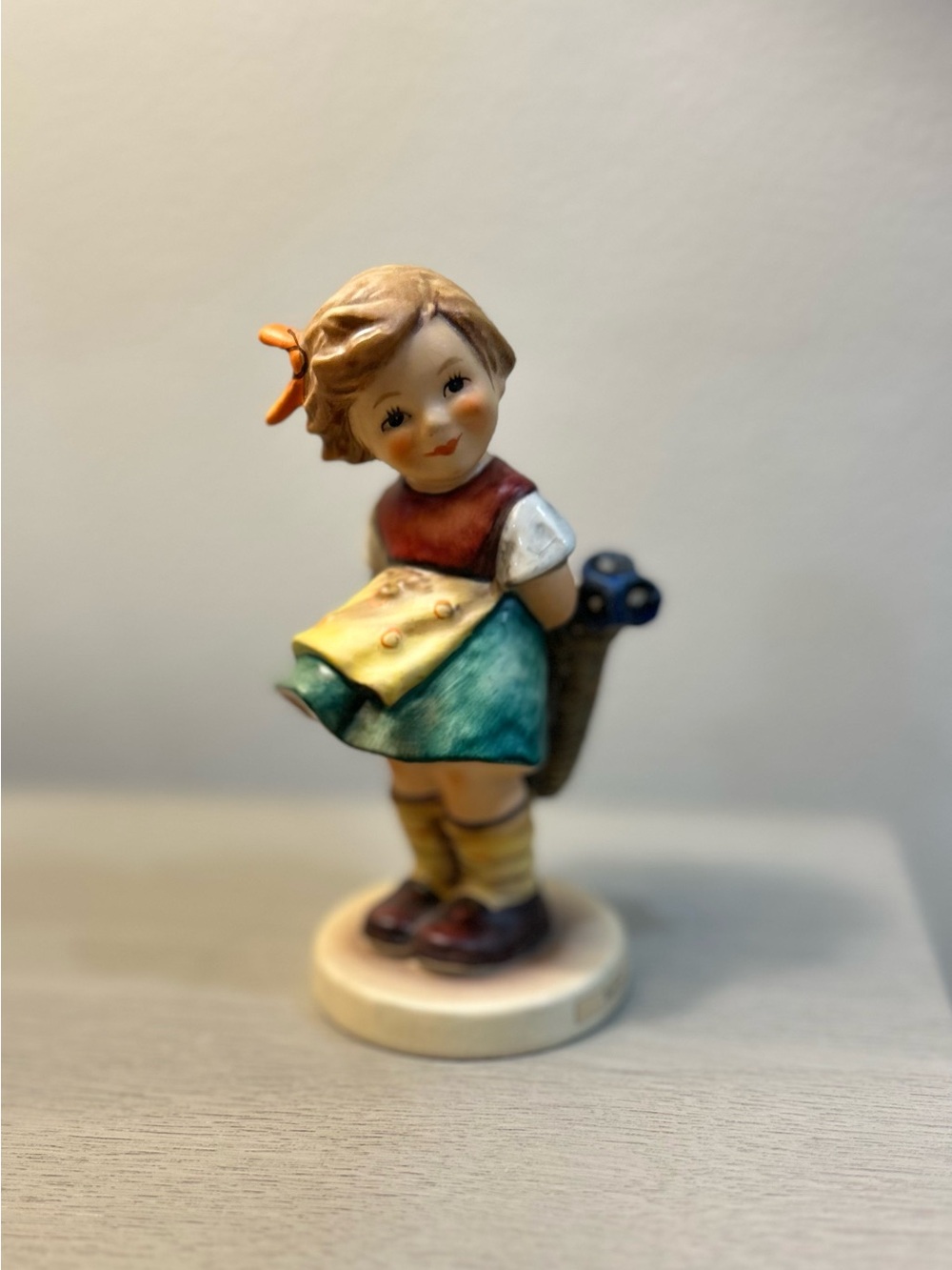 Charming Goebel M.I. Hummel Bashful Figurine #377 VTG  West German, Cottagecore